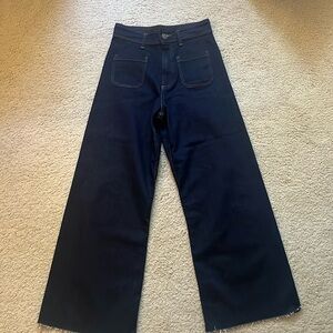Zara Womens Wide Leg Jeans